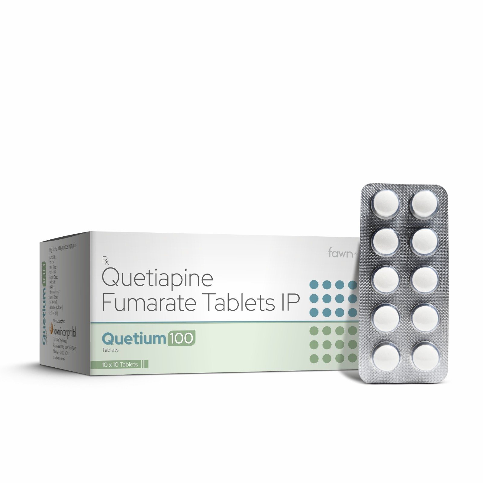 Quetiapine Fumarate Tablets IP 100 Mg - QUETIUM 100
