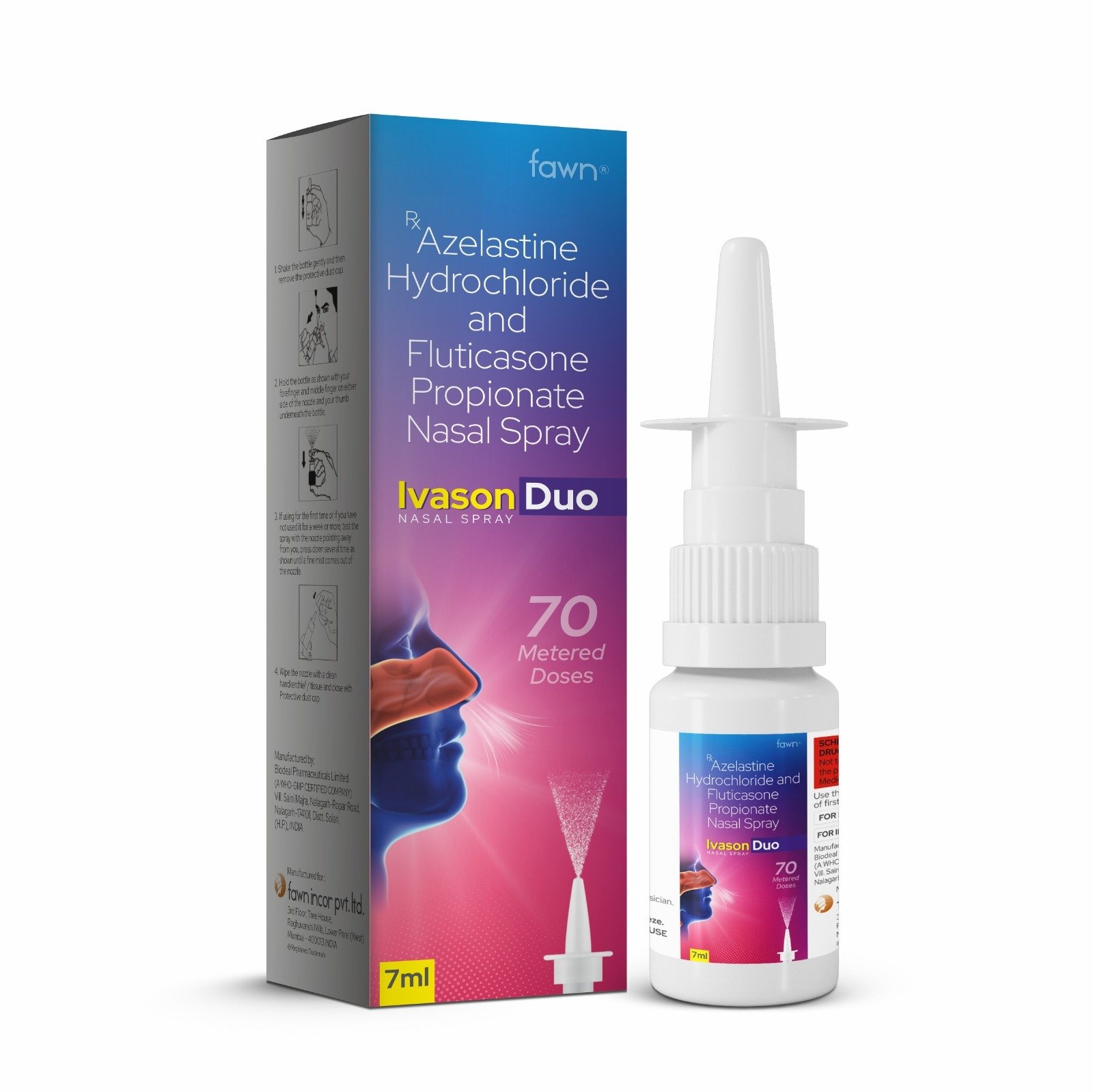 Azelastine Hydrochloride and Fluticasone Propionate Nasal Spray - IVASON DUO Nasal Spray - image 2