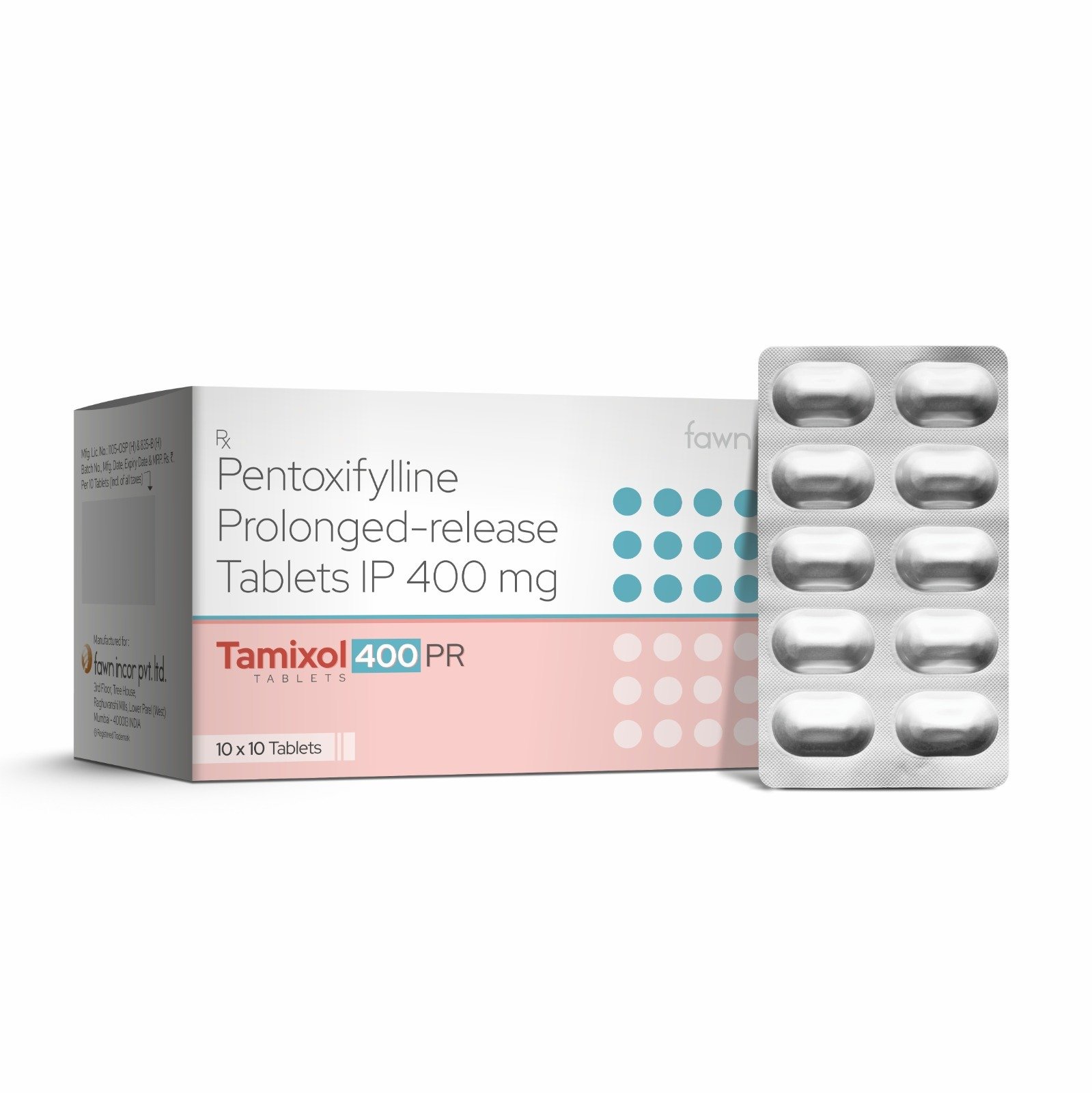 Pentoxifylline Prolonged Release Tablets I.P. 400 Mg - TAMIXOL 400 PR Tablets image 2