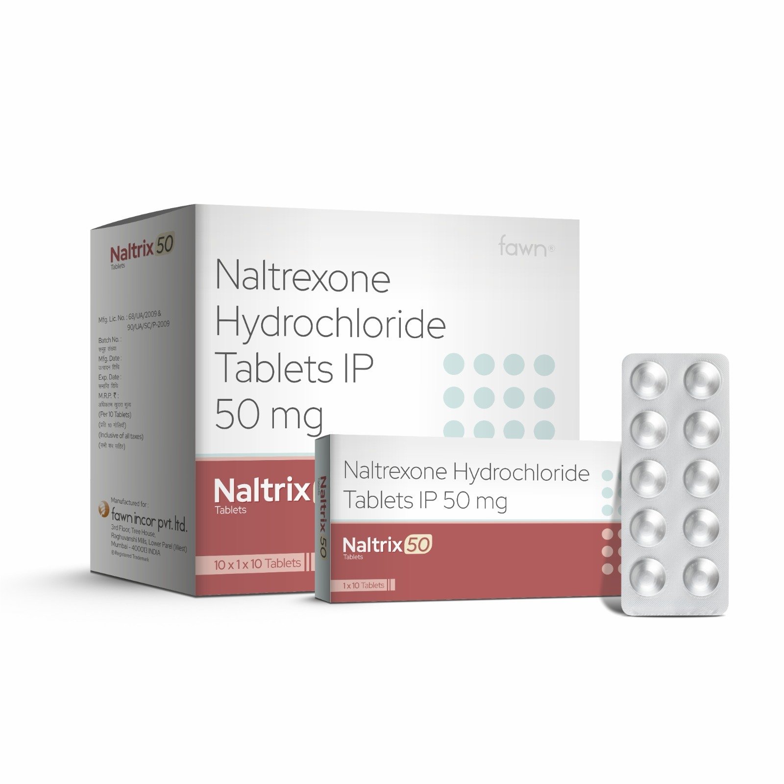 Naltrexone Hydrochloride Tablets IP 50 Mg - NALTRIX 50 Tablets