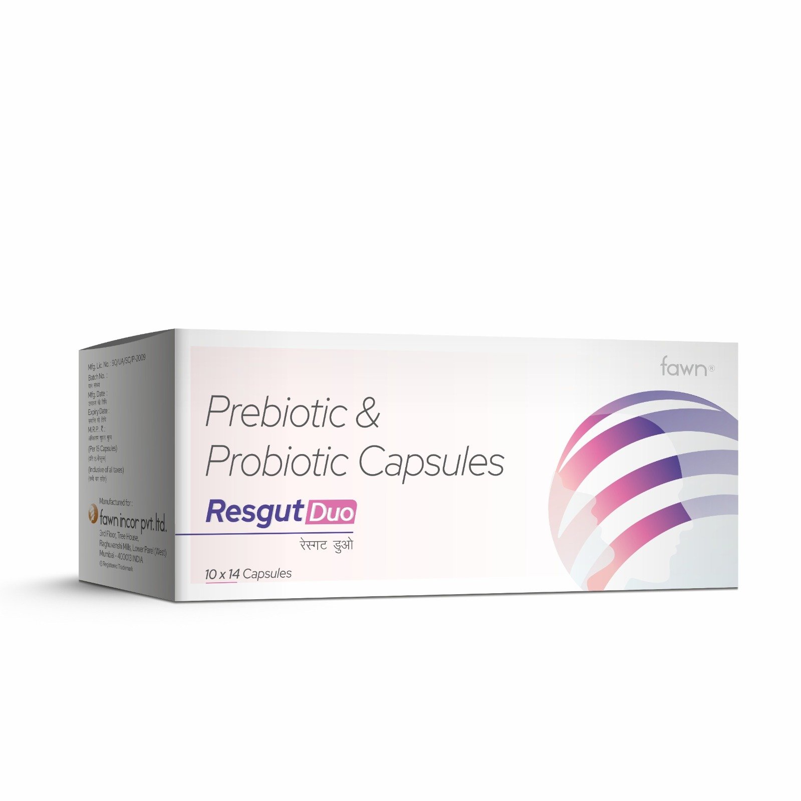 Prebiotic & Probiotic Capsules - RESGUT DUO Capsules