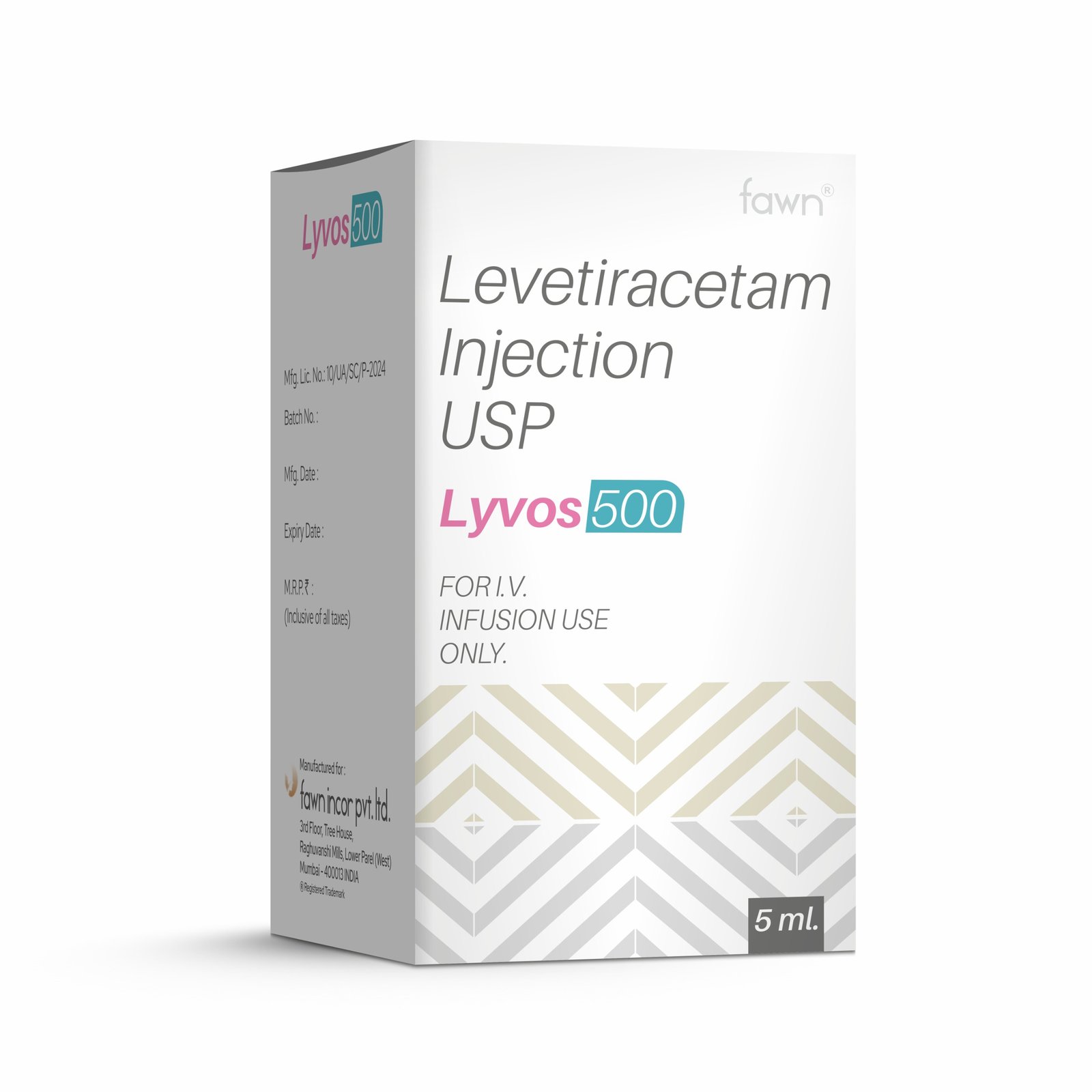 Levetiracetam Injection USP - LYVOS 500 Injection