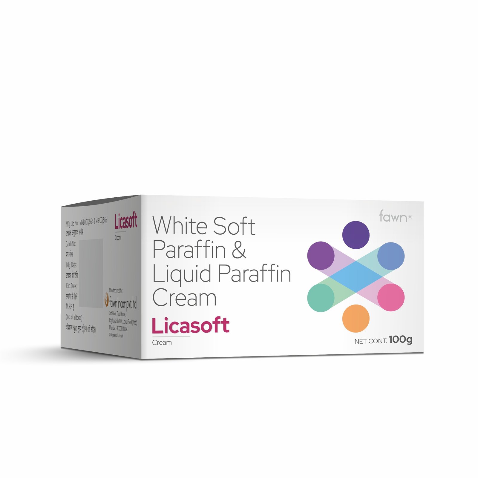 White Soft Paraffin & Light Liquid Paraffin Cream - LICASOFT Cream
