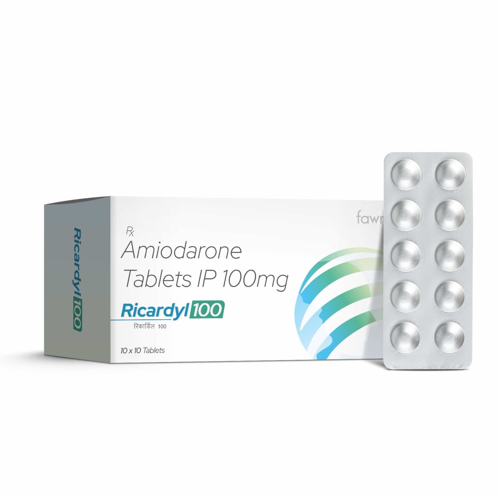 Amiodarone Tablets IP 100 Mg - RICARDYL 100 Tablets
