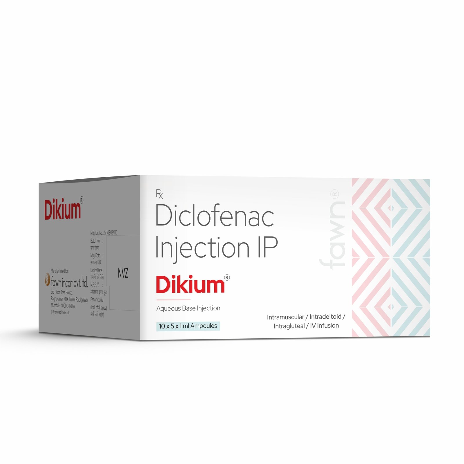 Diclofenac Injection IP 75 Mg - DIKIUM Injection