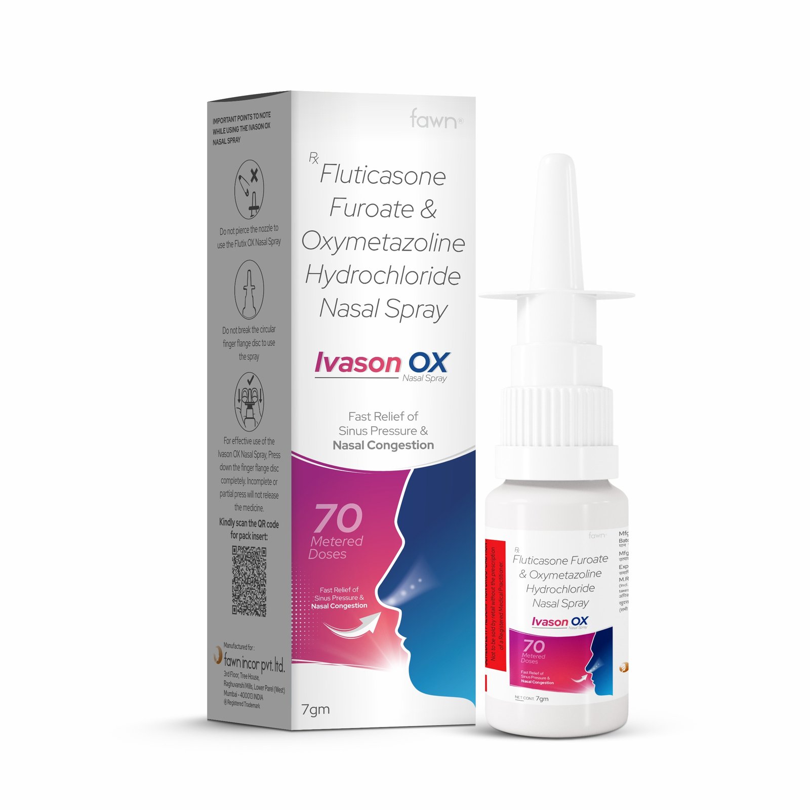 Fluticasone Furoate & Oxymetazoline Hydrochloride Nasal Spray - IVASON OX Nasal Spray
