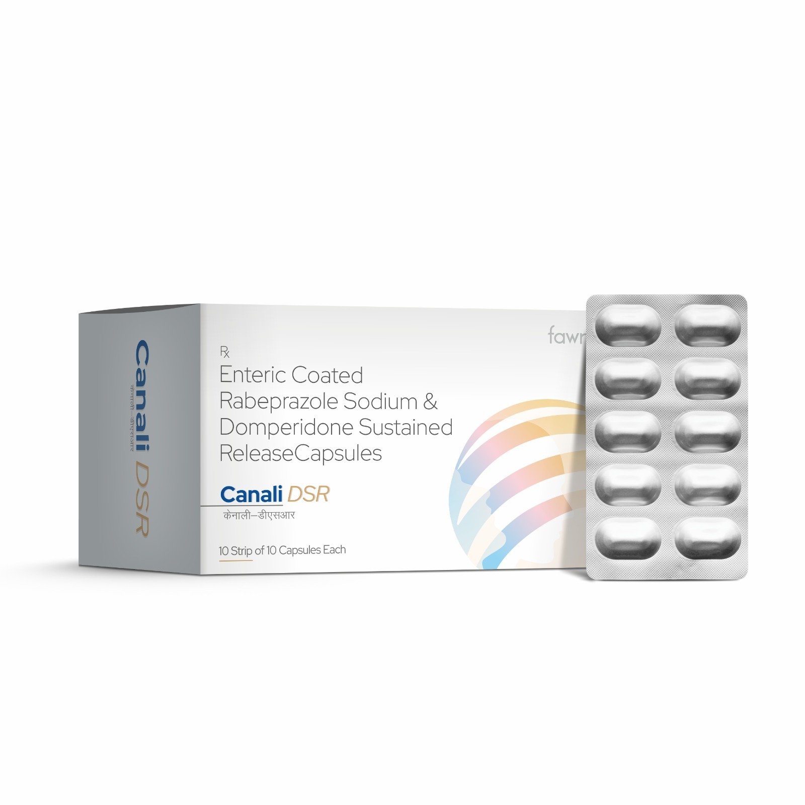 Rabeprazole Sodium Enteric Coated & Domperidone Sustained Release Capsules - CANALI DSR Capsules