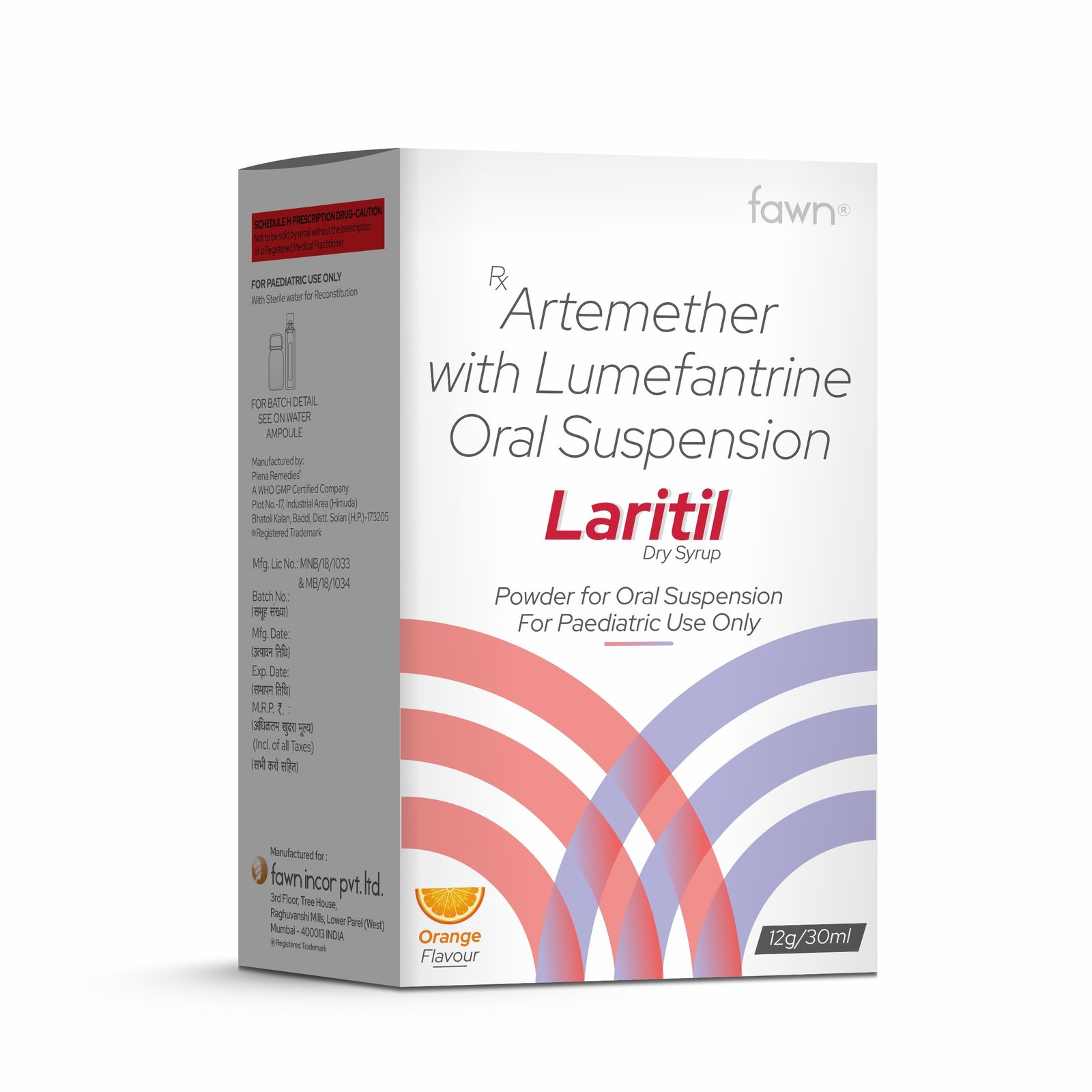 Artemether & Lumefantrine Oral Suspension- LARITIL Dry Syrup
