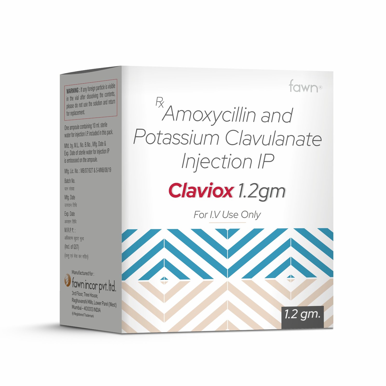 Amoxycillin & Potassium Clavulanate Injection IP - CLAVIOX 1.2 Gm
