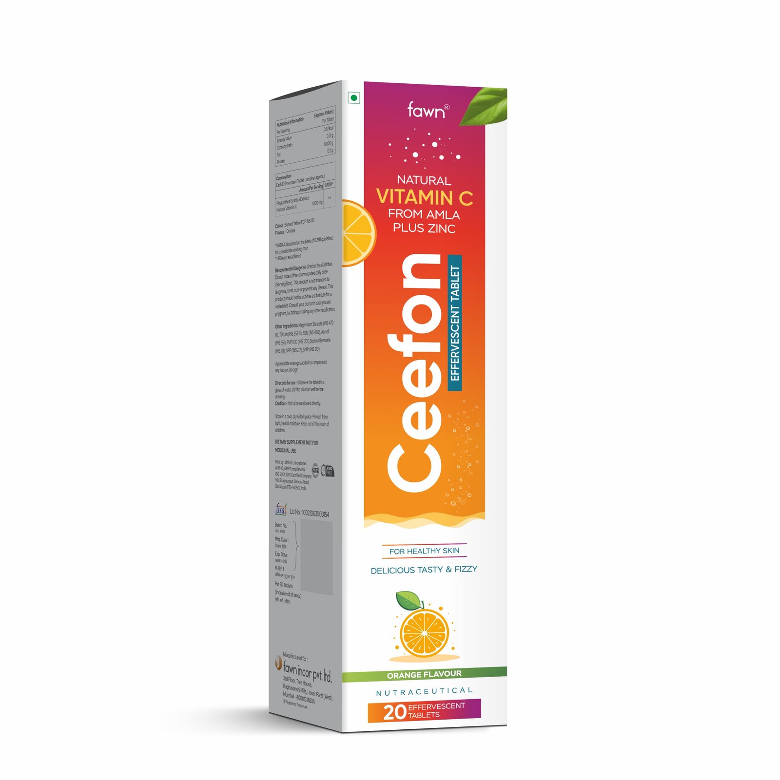 Natural Vitamin C from Amla + Zinc - CEEFON