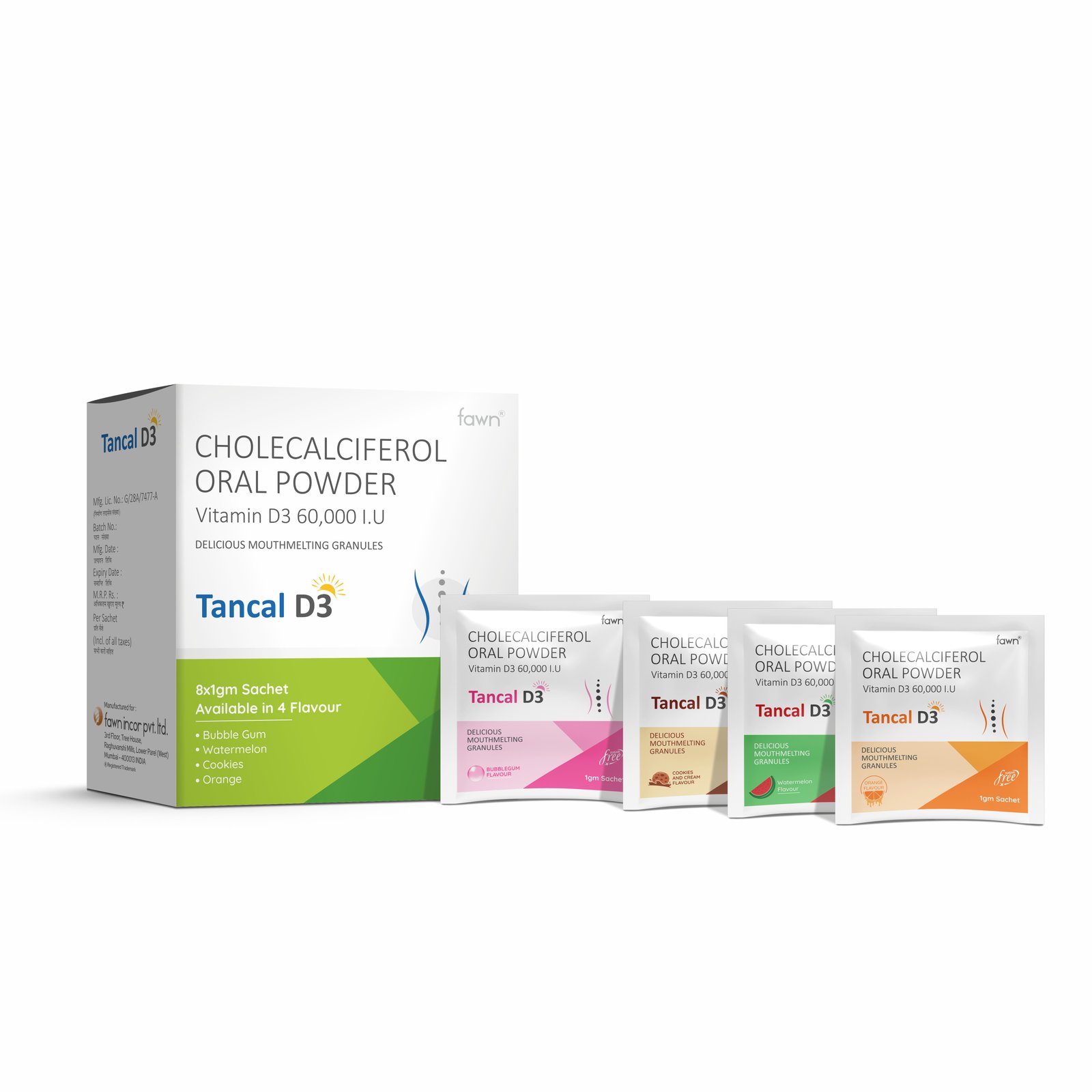 Cholecalciferol Oral Powder - TANCAL D3 Sachets image 2