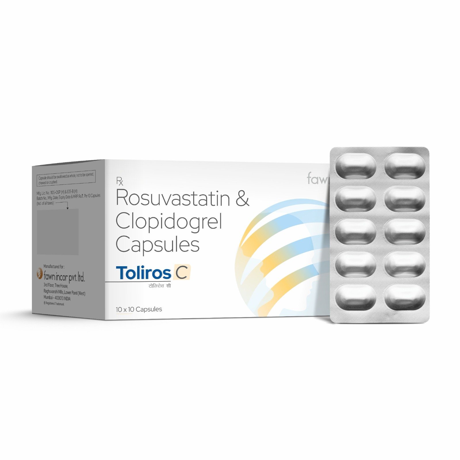 Rosuvastatin & Clopidogrel Capsules - TOLIROS C