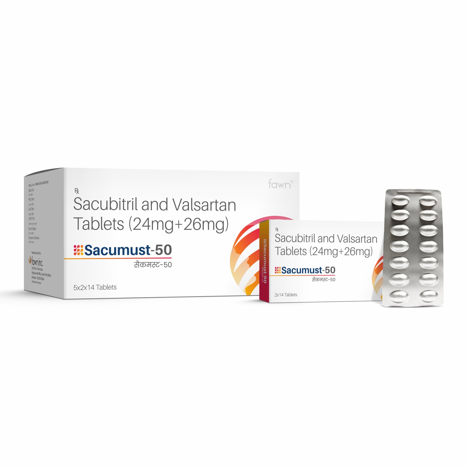 Sacubitril & Valsartan Tablets - SACUMUST 50 image 2