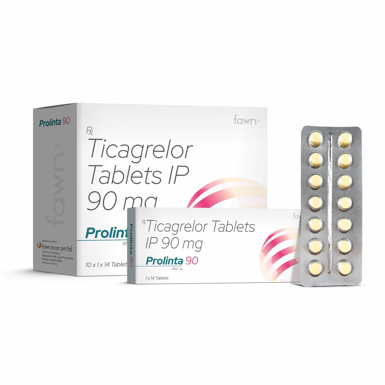 Ticagrelor Tablets IP 90 Mg - PROLINTA 90 Tablets