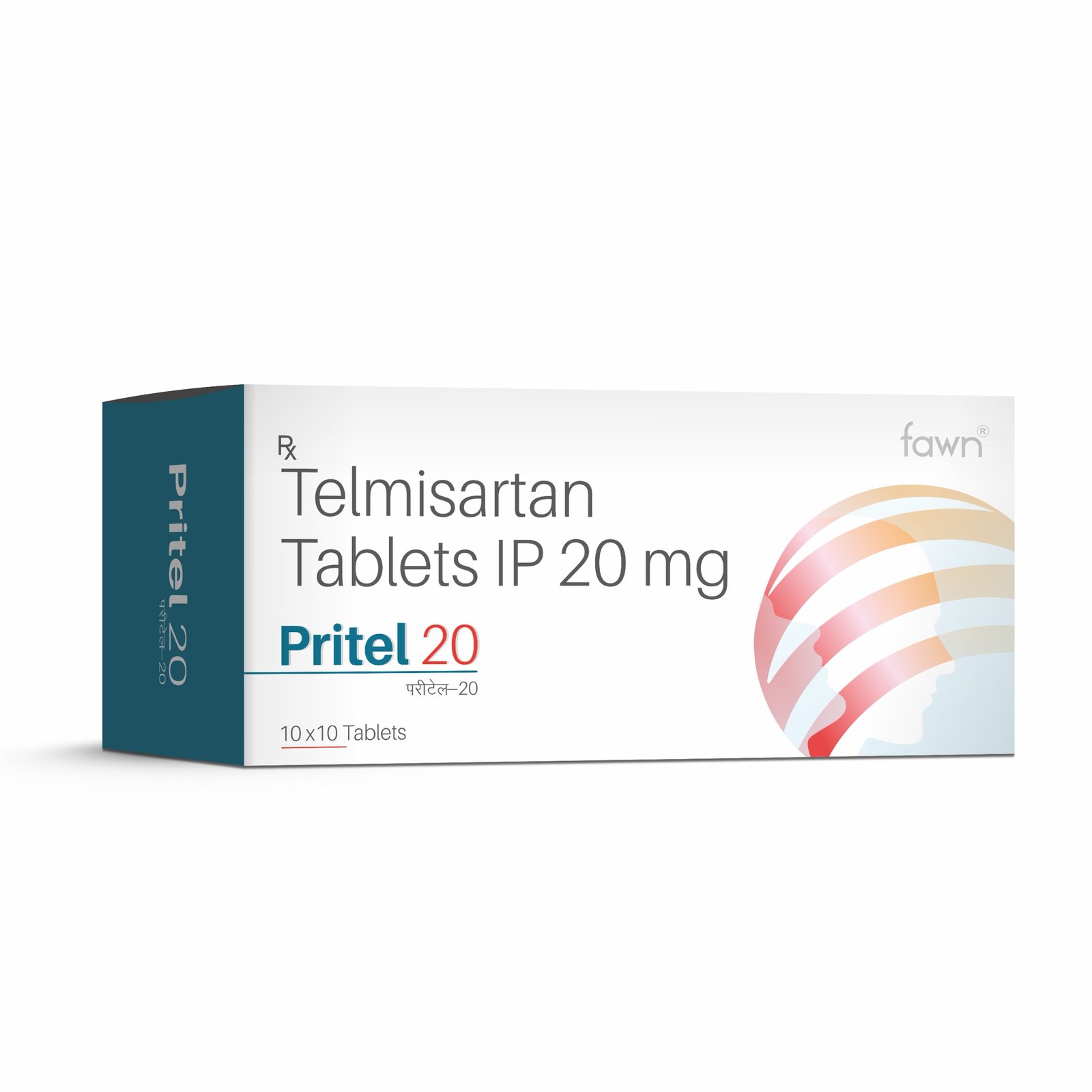 Telmisartan I.P. 20 MG Tablets - PRITEL 20