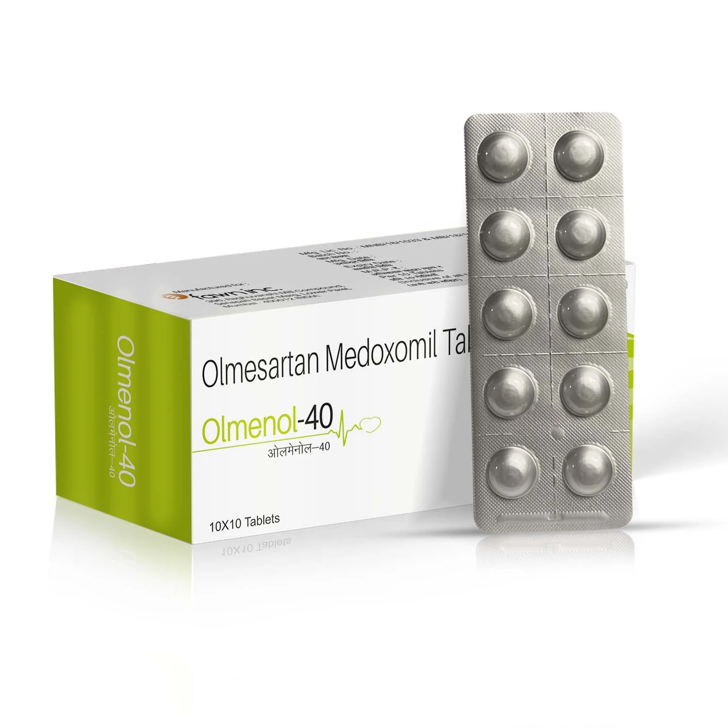 Olmesartan Medoxomil Tablets IP - OLMENOL 40