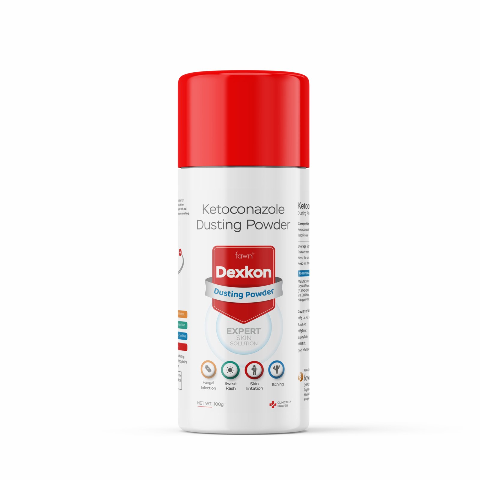 Ketoconazole Dusting Powder 2% w/w - DEXKON Dusting Powder