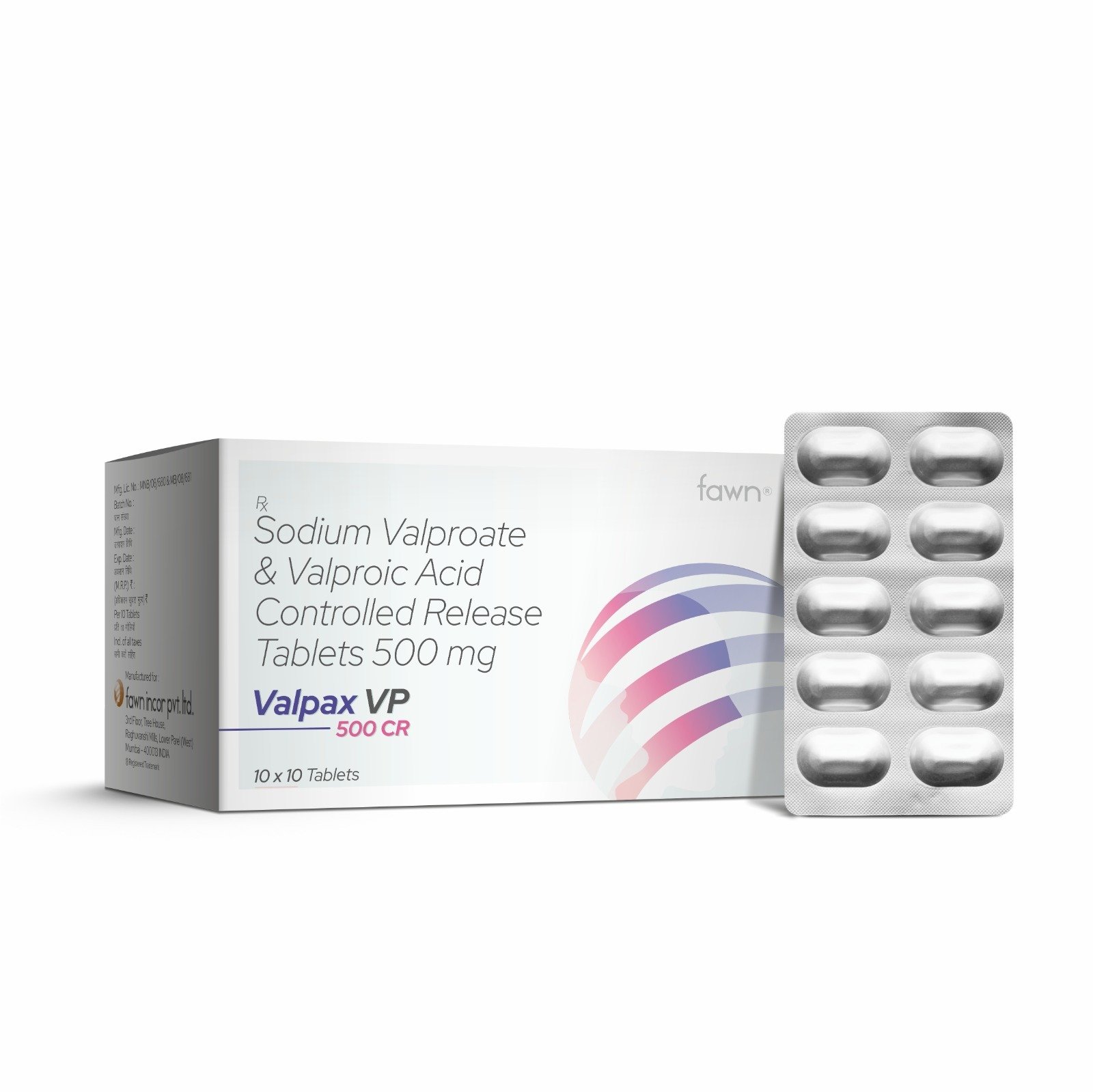 Sodium Valproate & Valproic Acid Controlled Release Tablets 500 Mg - VALPAX VP 500 CR Tablets - image 2