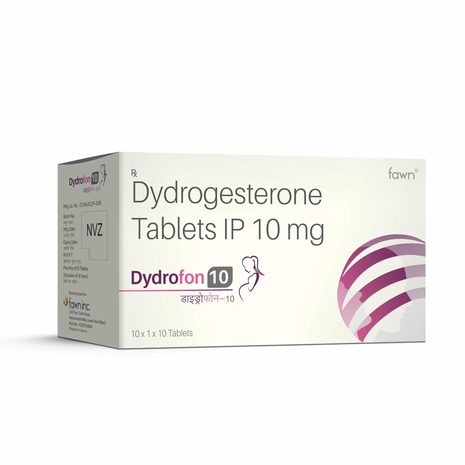 Dydrogesterone Tablets IP 10 Mg - DYDROFON