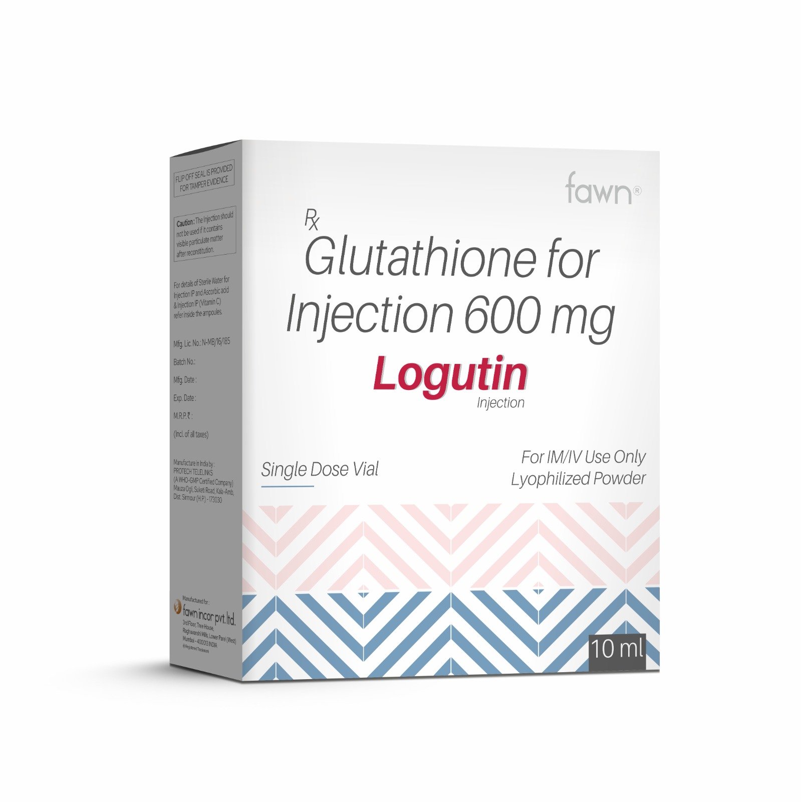 Glutathione Injection 600 Mg - LOGUTIN