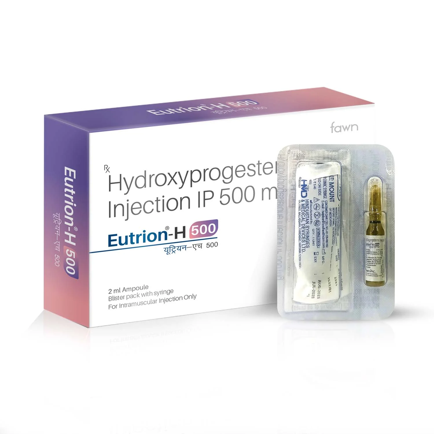 Hydroxyprogesterone Injection IP 500 mg - EUTRION H 500