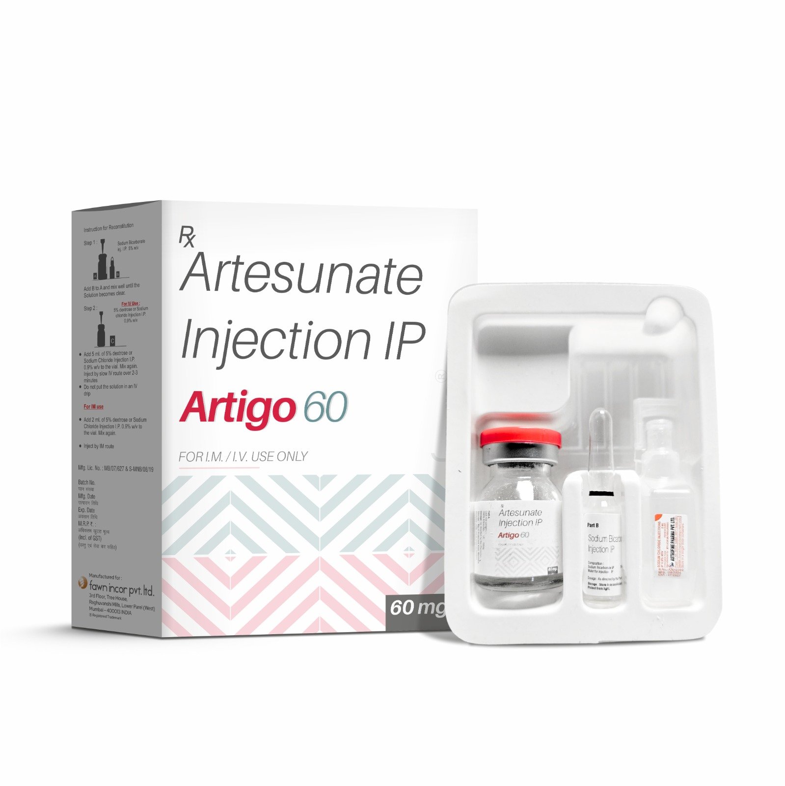 Artesunate 60 mg Injection IP - ARTIGO 60 Injection