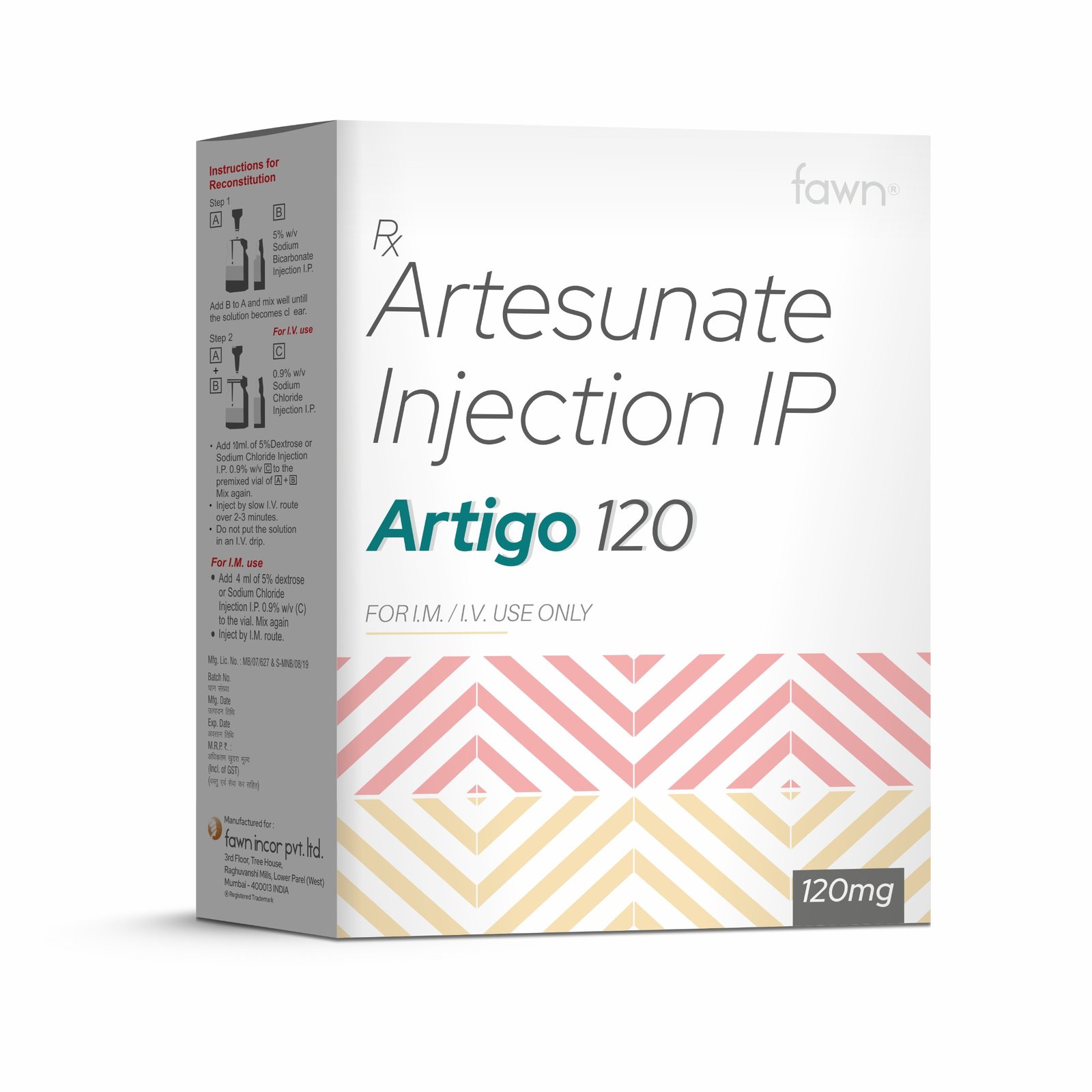 Artesunate 120 mg Injection - ARTIGO  120 Injection