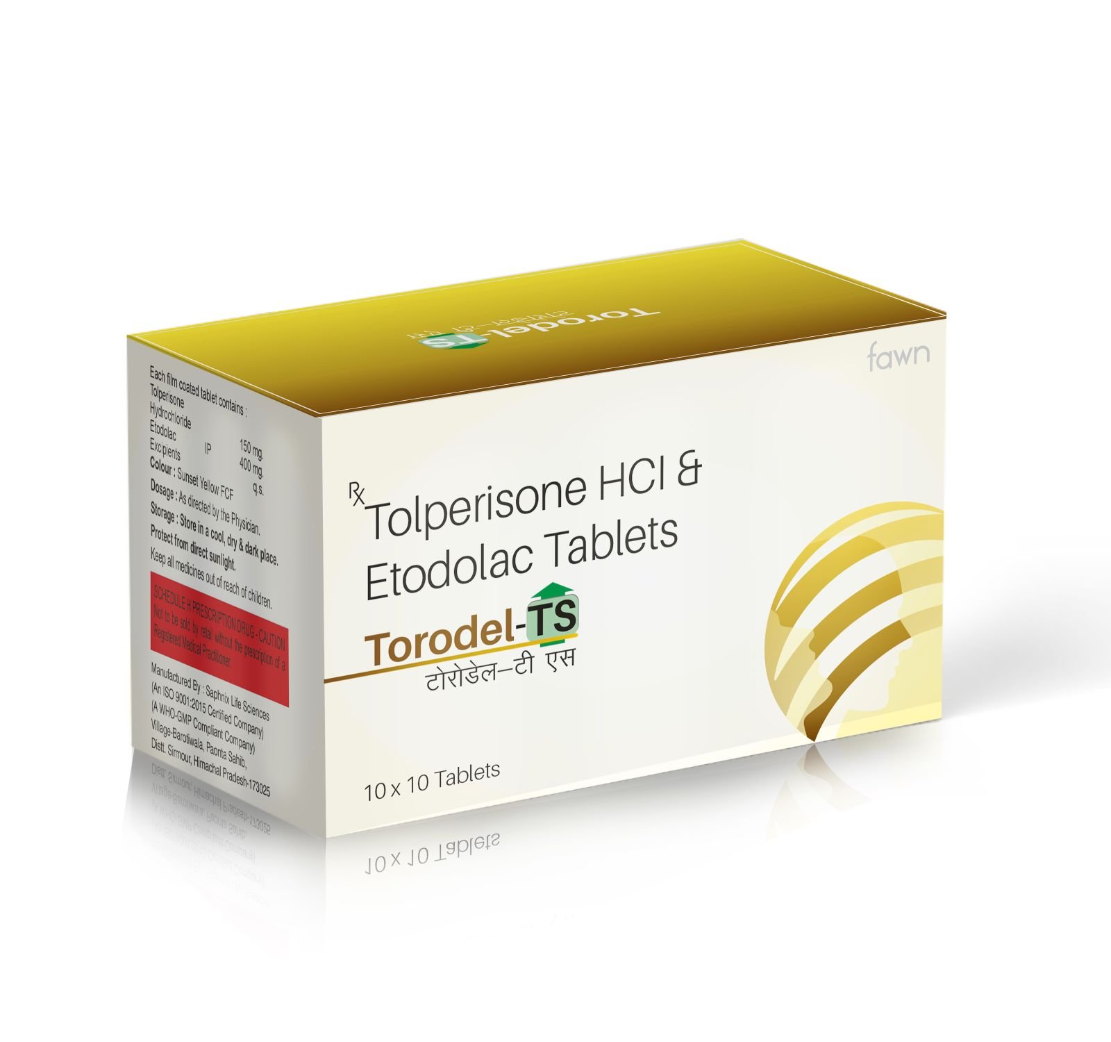 Tolperisone Hydrochloride & Etodolac Tablets - TORODEL TS