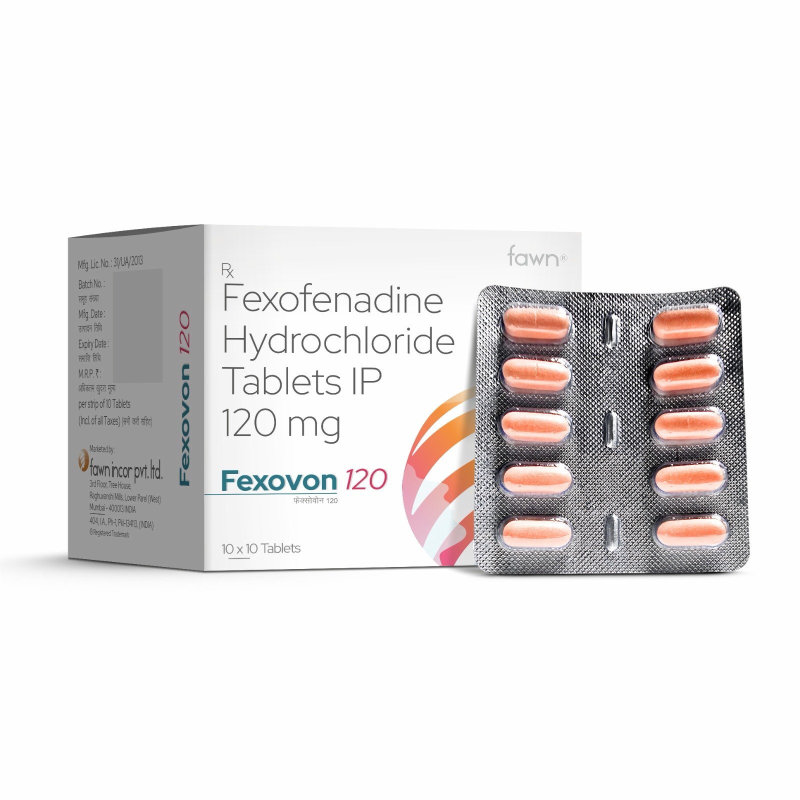 Fexofenadine Hydrochloride Tablets IP 120 Mg - FEXOVON 120