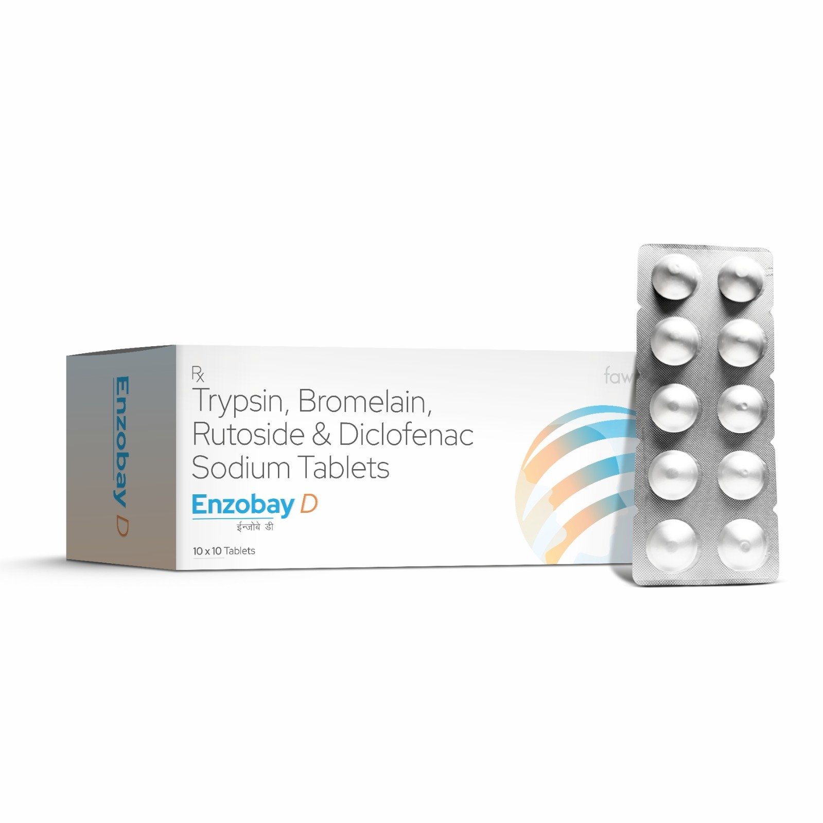 Trypsin Bromelain Rutoside Trihydrate & Diclofenac Sodium Tablets - ENZOBAY D Tablets