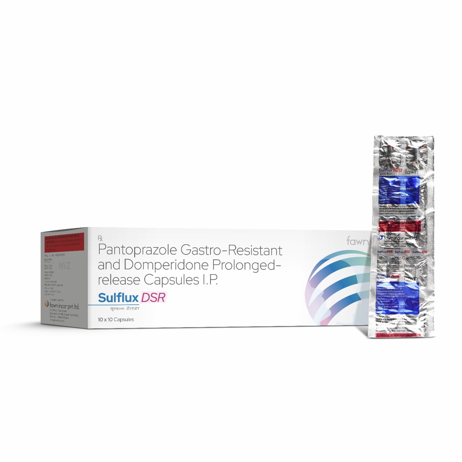 Pantoprazole Gastro-Resistant & Domperidone Prolonged Release Capsules IP - SULFLUX DSR Capsules