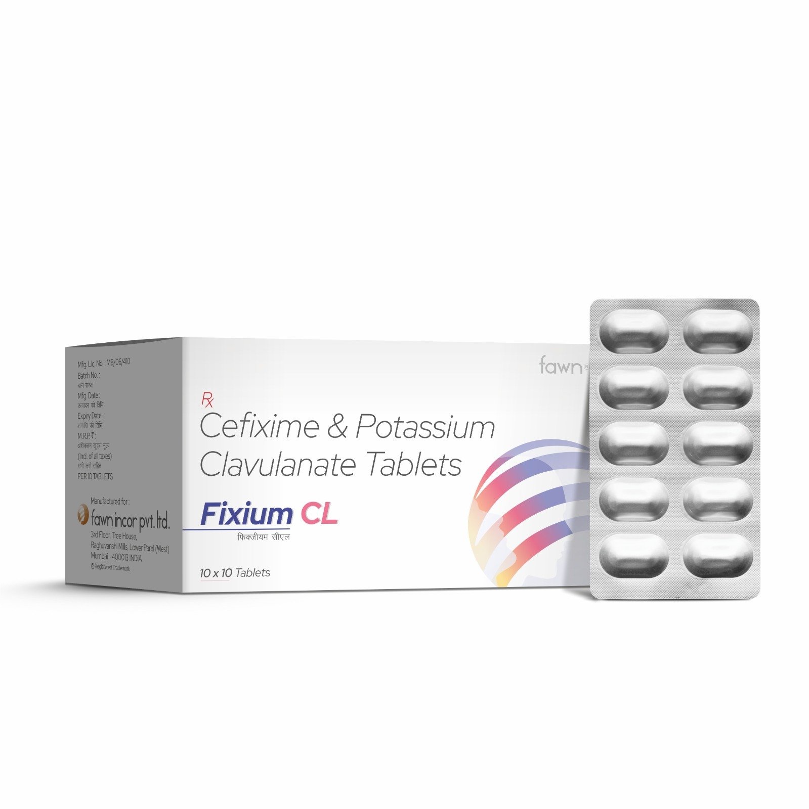 Cefixime & Potassium Clavulanate Tablets - FIXIUM CL