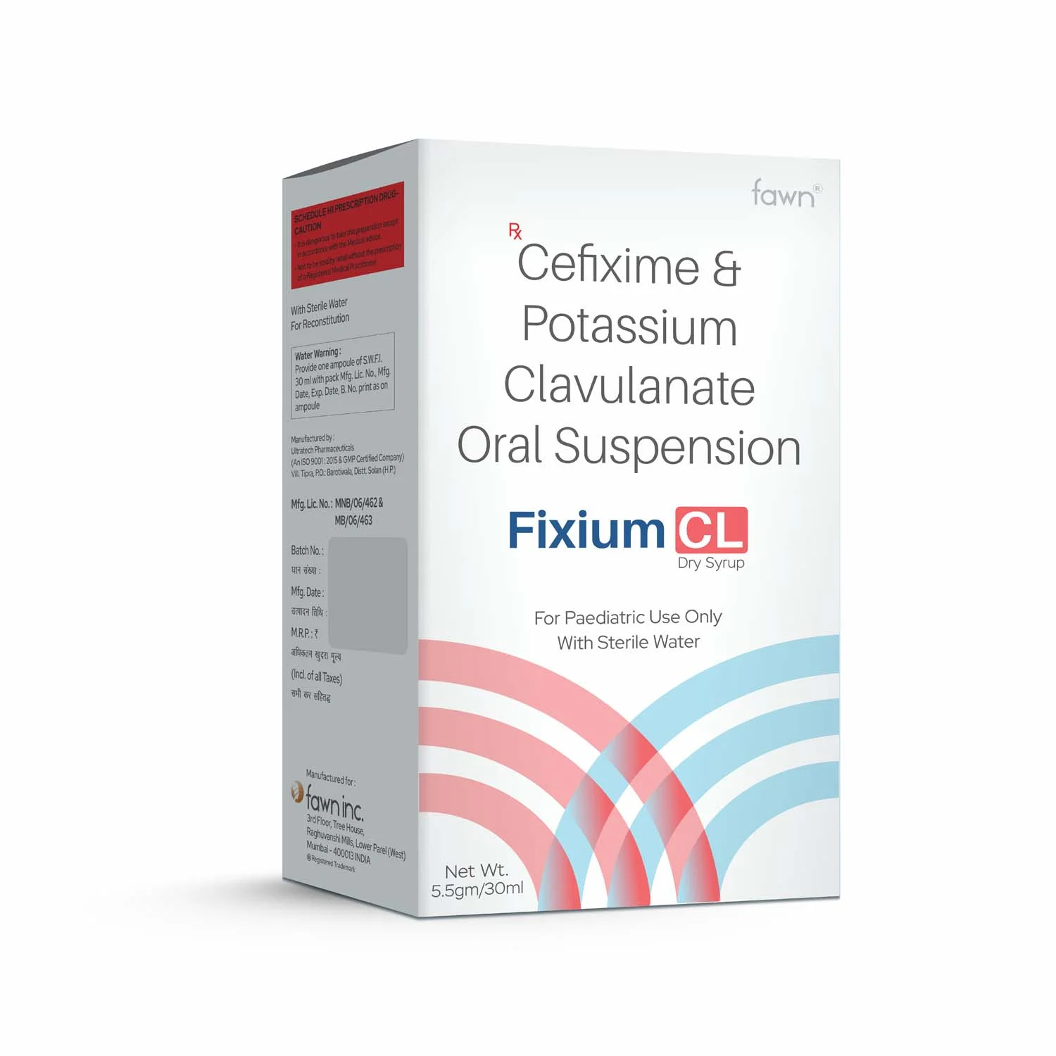 Cefixime & Potassium Clavulanate Oral Suspension - FIXIUM CL Suspension