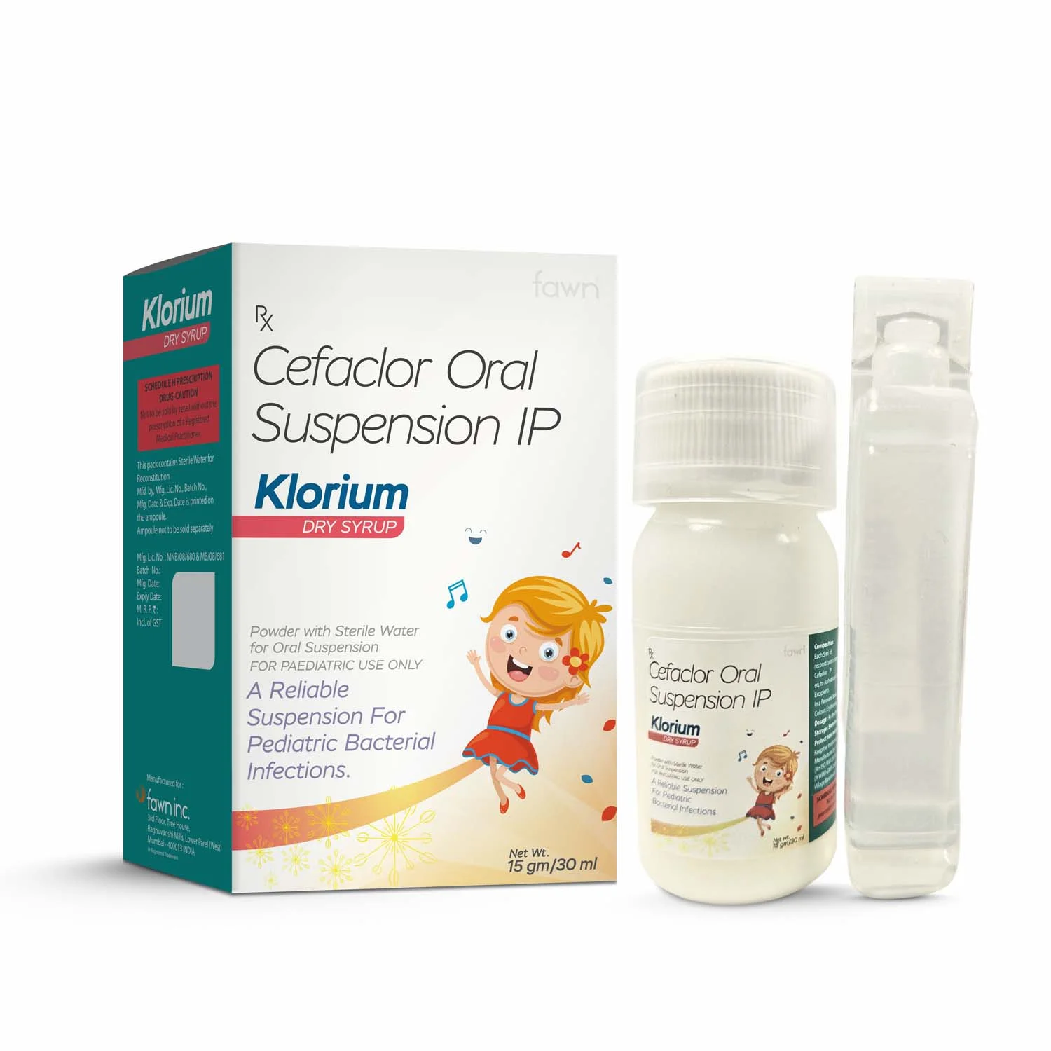 Cefaclor Oral Suspension IP - KLORIUM image 2