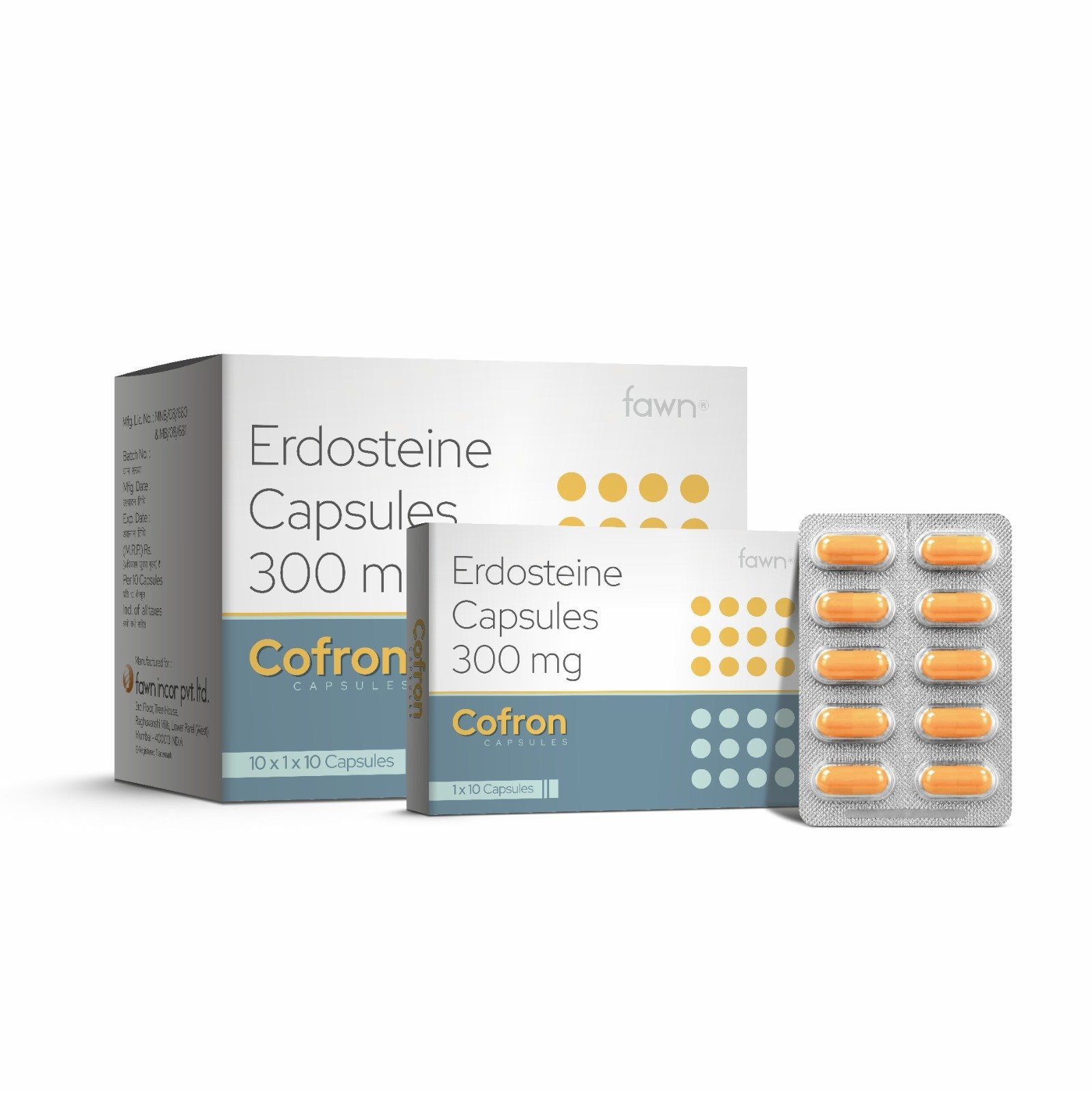 Erdosteine Capsules 300 Mg - COFRON Capsules