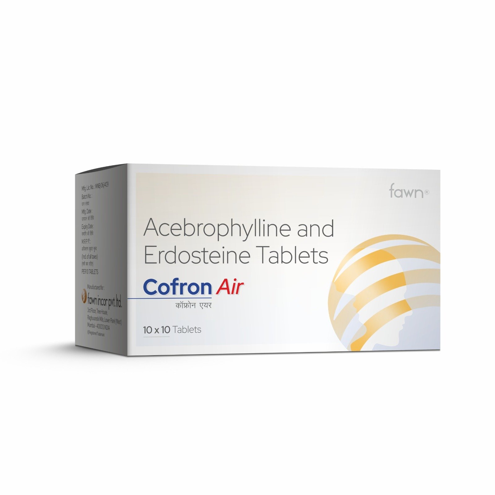 Acebrophylline & Erdosteine Tablets - COFRON AIR Tablet