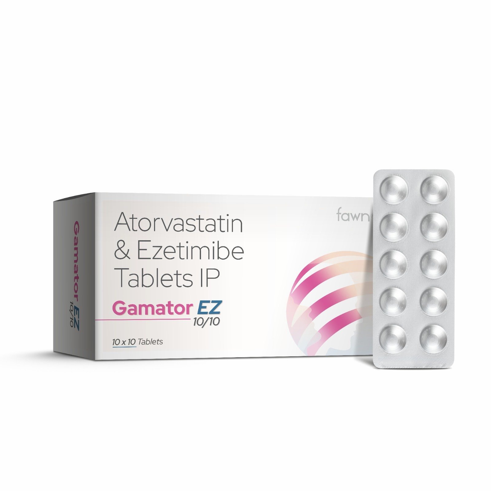 Atorvastatin & Ezetimibe Tablets IP - GAMATOR EZ 10/10 Tablet