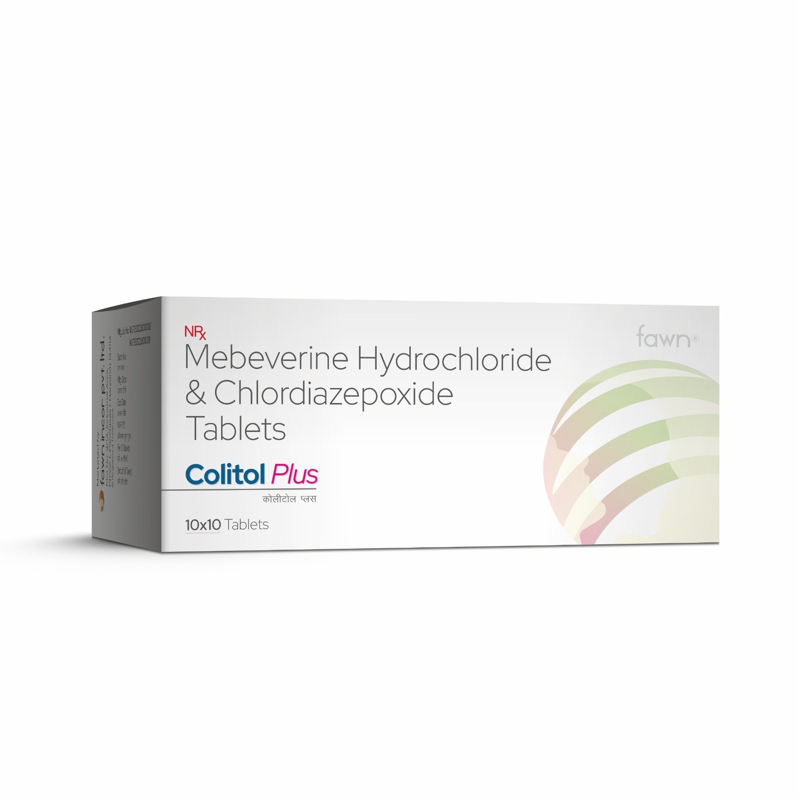 Mebeverine Hydrochloride & Chlordiazepoxide Tablets - COLITOL PLUS Tablets