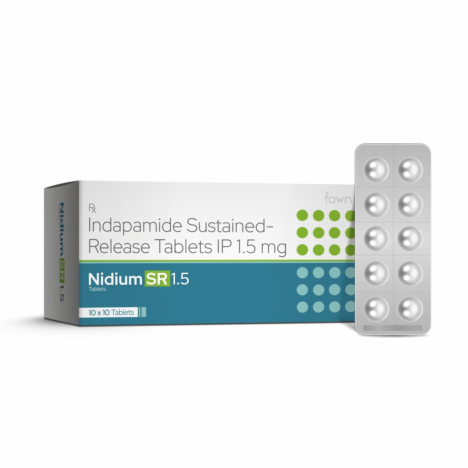 Indapamide Sustained-Release Tablets IP 1.5 Mg - NIDIUM SR 1.5 Tablet