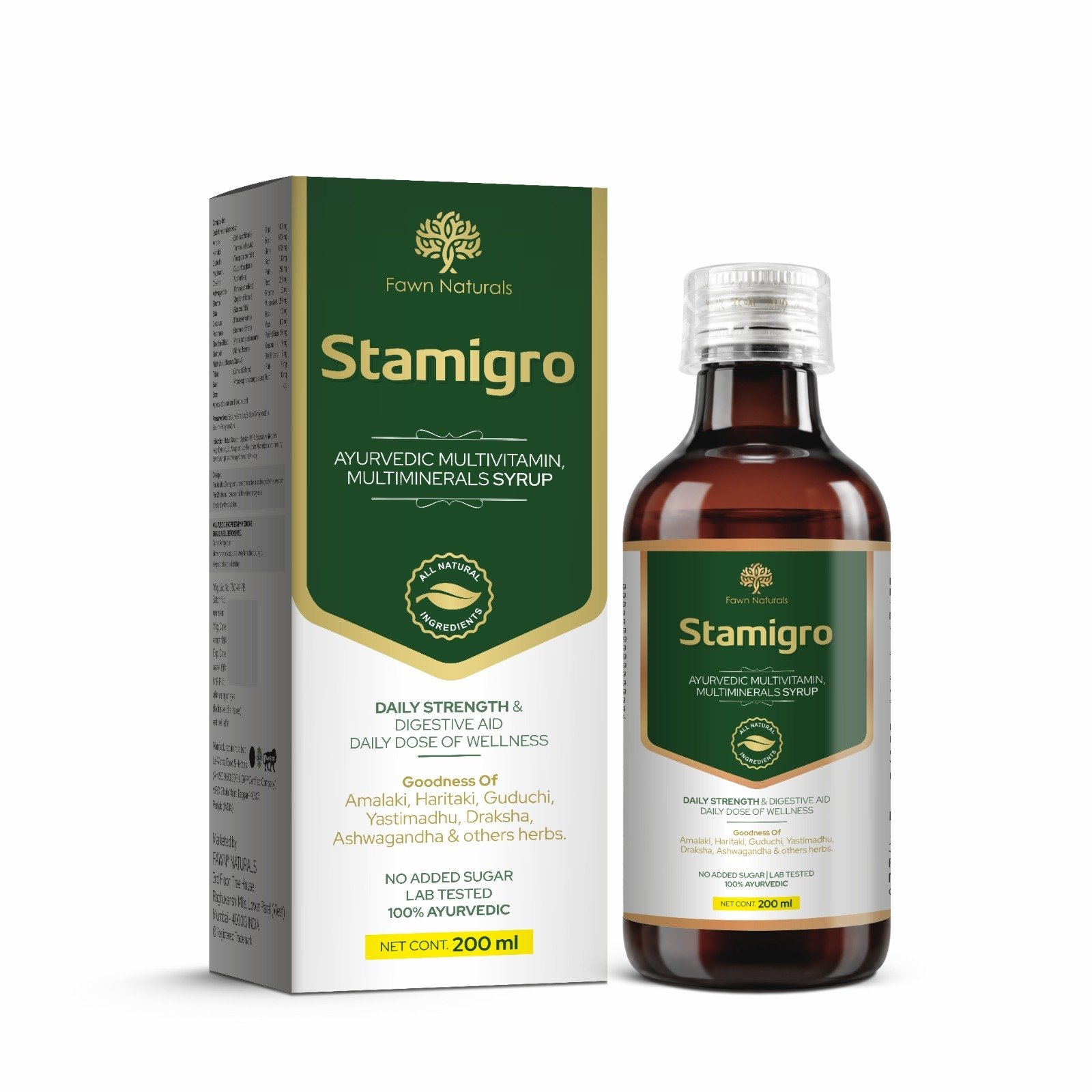 Ayurvedic Multivitamin, Multiminerals Syrup - STAMIGRO Syrup