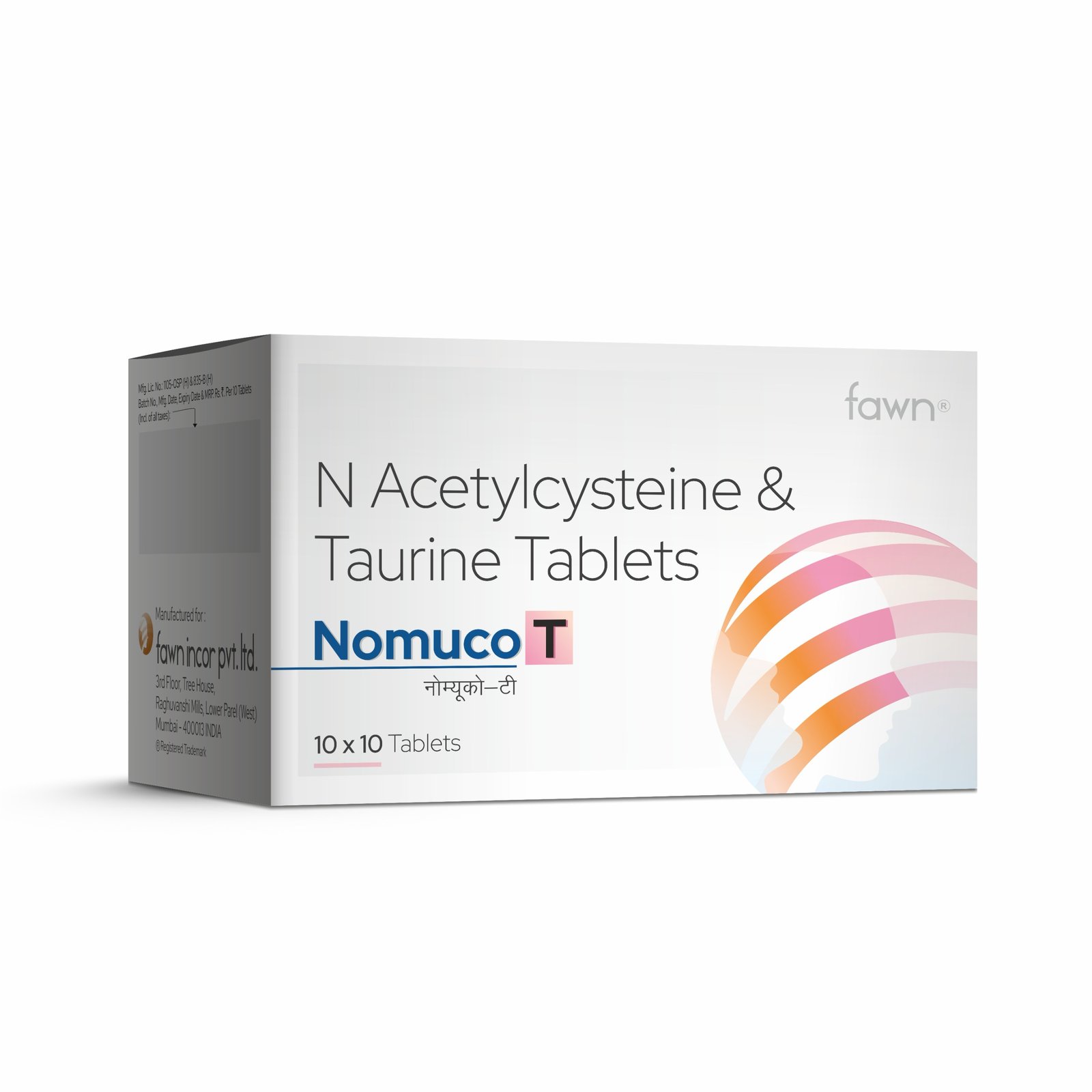 N-Acetylcysteine & Taurine Tablets - Nomuco T