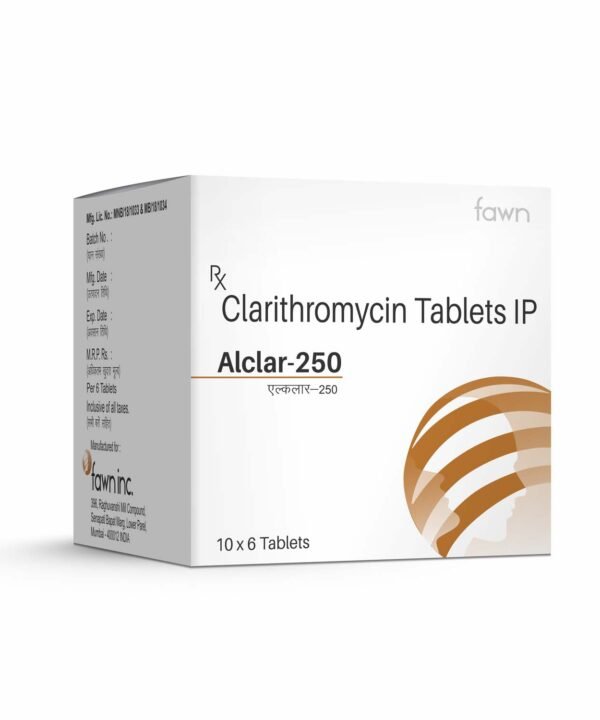 Clarithromycin Tablets IP 250 mg - ALCLAR 250