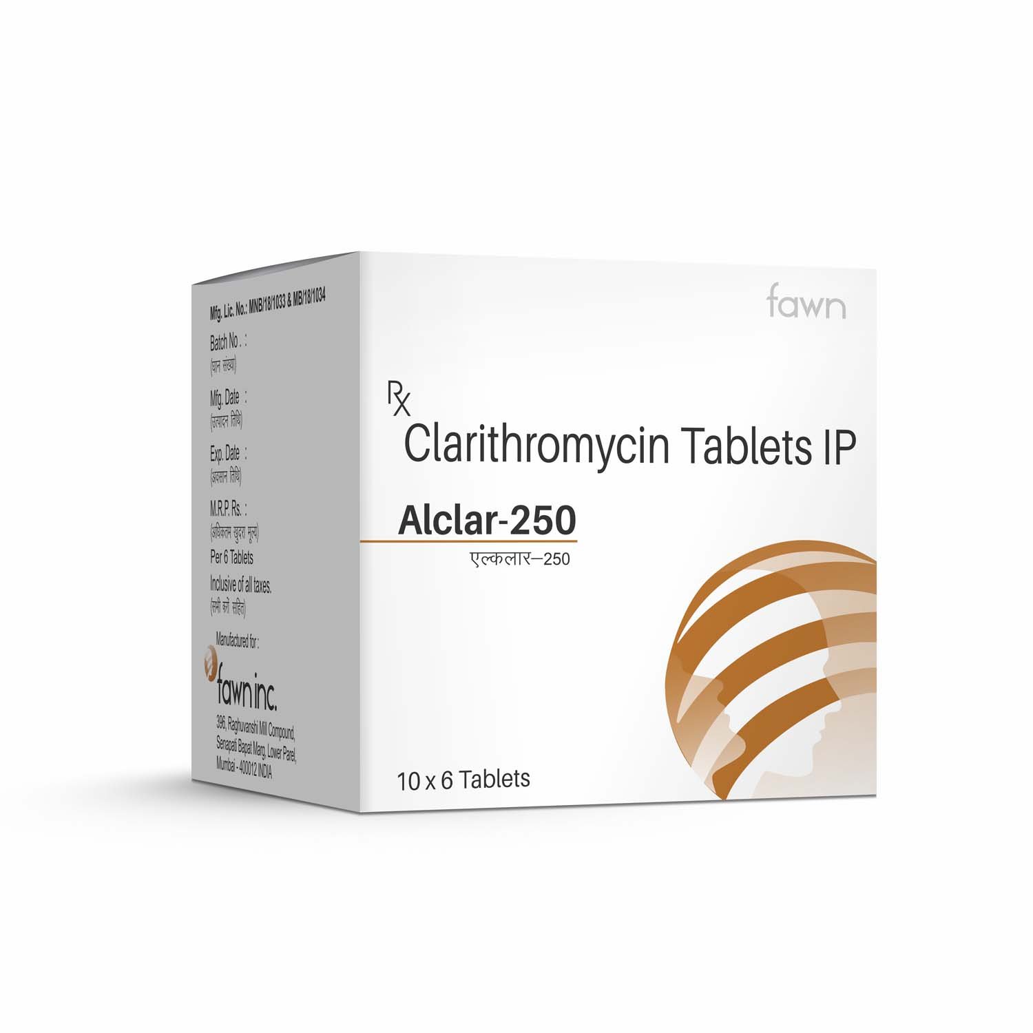 Clarithromycin Tablets IP 250 mg - ALCLAR 250