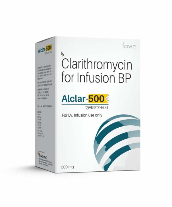 Clarithromycin 500 mg Infusion BP - ALCLAR 500 Infusion