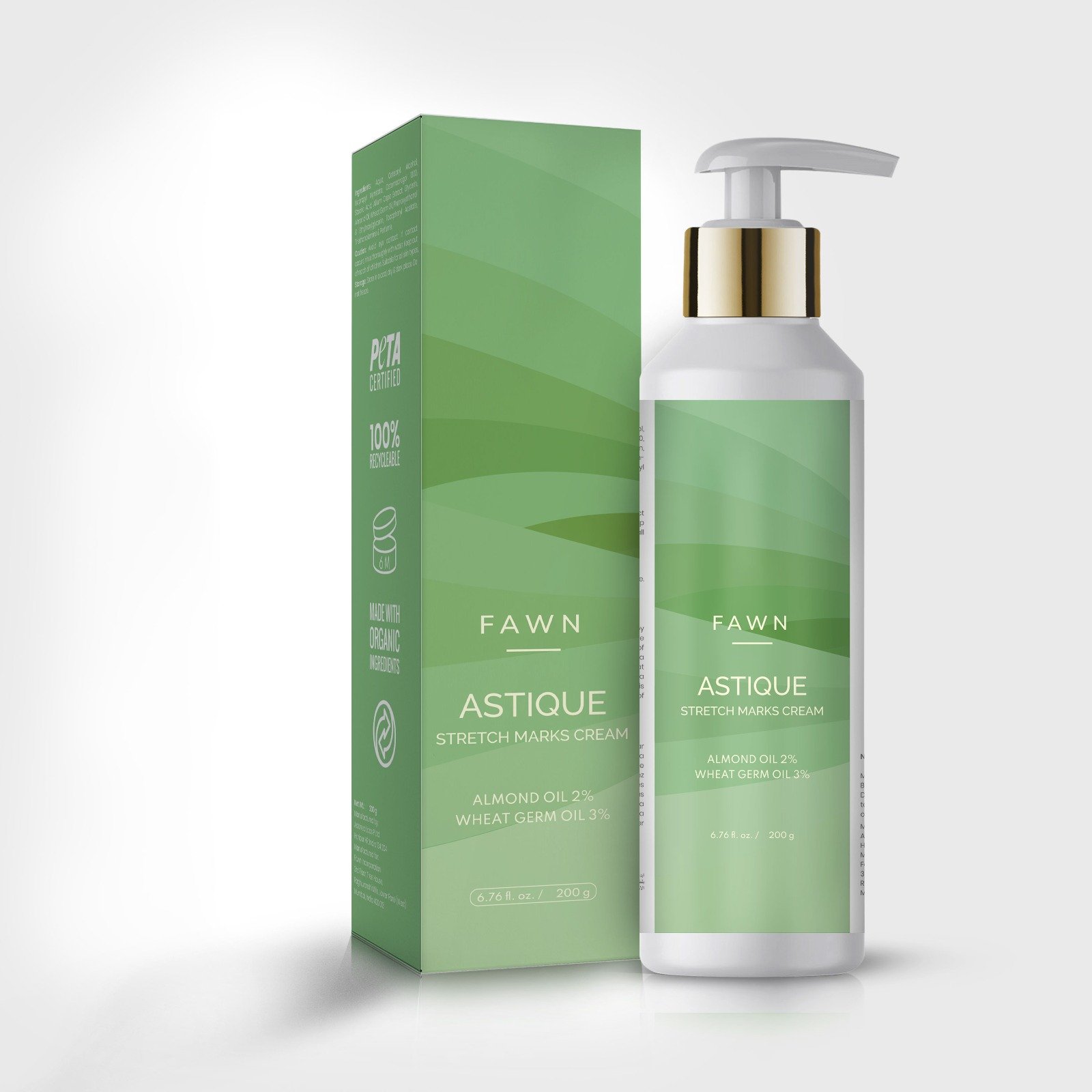 ASTIQUE Stretch Marks Cream with Almond & Wheat Germ Oil