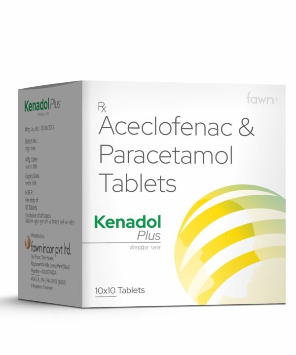 Aceclofenac & Paracetamol Tablets - KENADOL PLUS