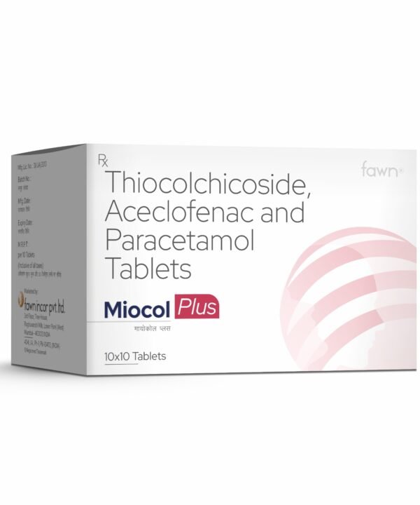 Aceclofenac, Paracetamol & Thiocolchicoside Tablets- MIOCOL PLUS