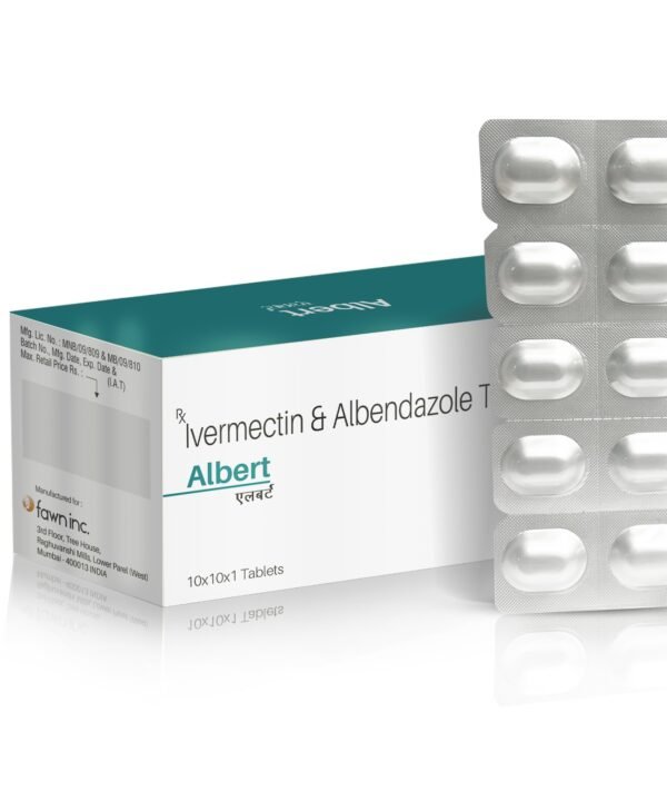 Albendazole 400 mg + Ivermectin 6 mg Tablets