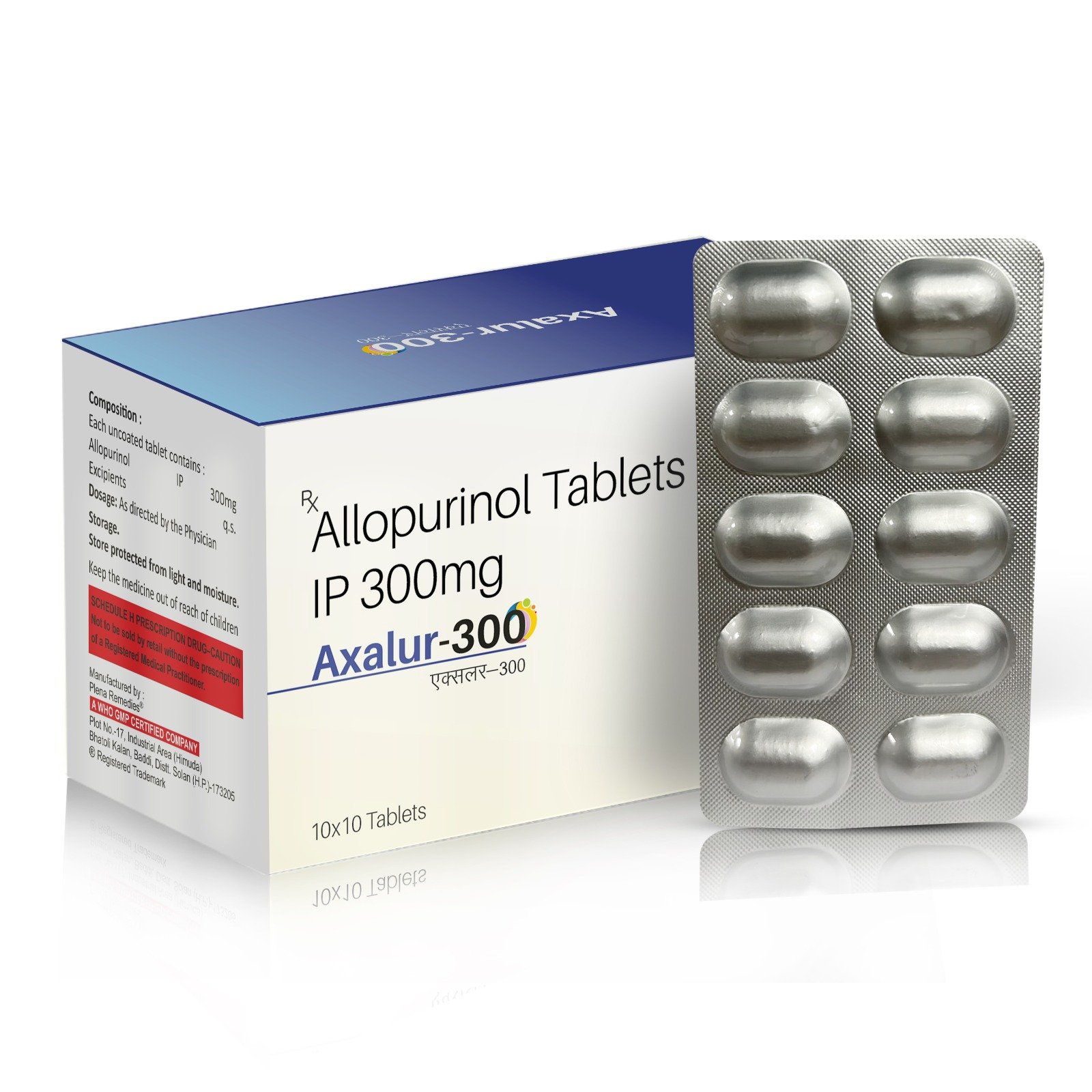 Allopurinol Tablets I.P 300 mg - AXALUR 300