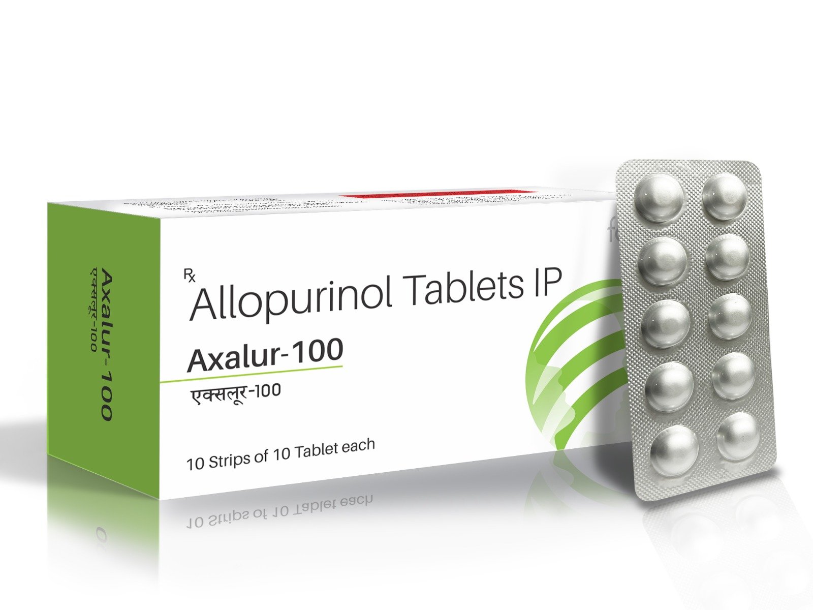 Allopurinol Tablets IP 100 mg - AXALUR 100